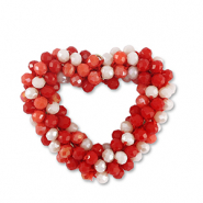 Top Facett Anhänger Herz Multicolour