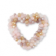 Top Facett Anhänger Herz Multicolour