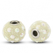 Bohemian-Perlen Beige-strass