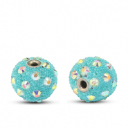 Bohemian-Perlen Turquoise-strass