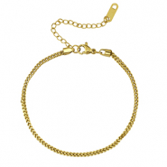 Armbänder aus Stainless Steel - Rostfreiem Stahl Gold