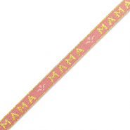 Schmuckband mit Text "mama" Vintage pink-gold