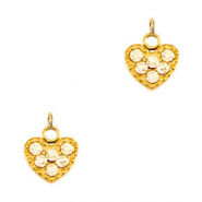 Stainless Steel - Rostfrei Stahl Anh&auml;nger Herz Gold