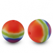 Silikonperlen 15mm runden Multicolor