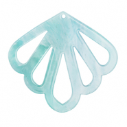 Resin Anhänger Muschel Blue