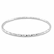 Armbänder aus Stainless Steel - Rostfreiem Stahl Verdreht Silver