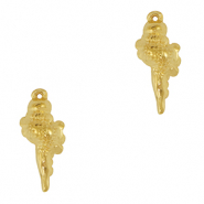 Stainless Steel - Rostfrei Stahl Anh&auml;nger H&uuml;lse Gold