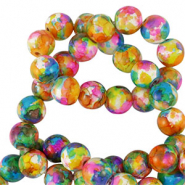 Perlen Keramik 8mm Multicolor