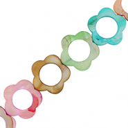 Muschel Perlenn Blume Multicolour