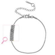 Armbänder aus Stainless Steel - Rostfreiem Stahl Silver