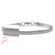 Armbänder aus Stainless Steel - Rostfreiem Stahl Silver