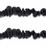 Chip Steine Perlen Glitter midnight blue