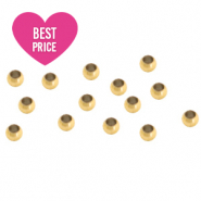 Stainless Steel - Rostfrei Stahl Schmuckzubehör Quetschperlen 2mm Gold