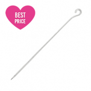 Stainless Steel - Rostfrei Stahl Schmuckzubeh&ouml;r Kettelstifte 35mm Silber