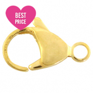 Stainless Steel - Rostfreiem Stahl Schmuckzubehör Karabinerverschluss 15mm Gold