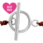 Stainless Steel - Rostfrei Stahl Schmuckzubeh&ouml;r Kapitelverschluss Silber