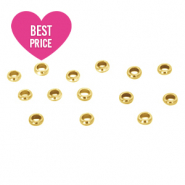 Stainless Steel - Rostfrei Stahl Schmuckzubehör Quetschperlen 2.5mm Gold