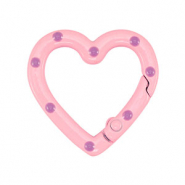 Farbiges Zubehör Schlüssel Anhänger Herz Pink-purple