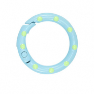 Farbiges Zubehör Schlüssel Anhänger Ring Light blue-green