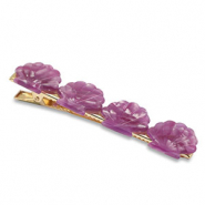 Haarschmuck Haarspang H&uuml;lse Purple