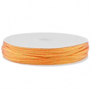 Makramee Band geflochten 1mm Orange metallic