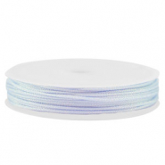 Makramee Band geflochten 1mm Light blue-purple metallic