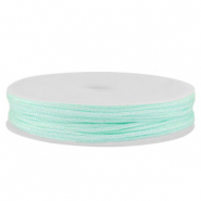 Makramee Band geflochten 1mm Light mint green metallic