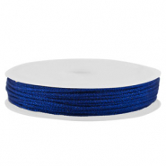 Makramee Band geflochten 0,8mm Blue metallic