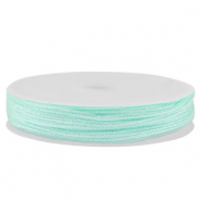 Makramee Band geflochten 0,8mm Light mint green metallic