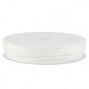 Makramee Band geflochten 0,8mm White metallic