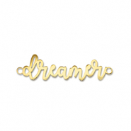 Stainless Steel - Rostfrei Stahl Anhänger Zwischenstück ''dreamer'' Gold