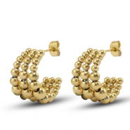 Ohrringe / Ohrstecker aus Stainless Steel - Rostfreiem Stahl Gold