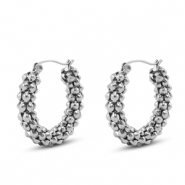 Ohrringe / Ohrstecker aus Stainless Steel - Rostfreiem Stahl Silver