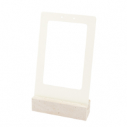 Schmuckdisplay f&uuml;r Ohrringe Natural-off white