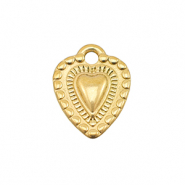 Stainless Steel - Rostfrei Stahl Anh&auml;nger Herz Gold