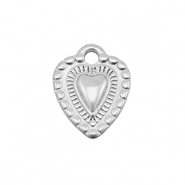 Stainless Steel - Rostfrei Stahl Anh&auml;nger Herz Silver