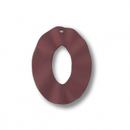 Acryl Anhänger Oval Dark red-brown