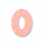 Acryl Anhänger Oval Salmon pink