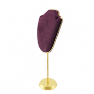 Schmuckdisplay B&uuml;ste f&uuml;r Ketten Dark purple-gold