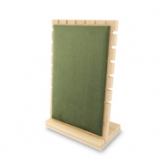 Schmuckdisplay f&uuml;r Ketten Natural-olive green