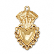 Metall Anh&auml;nger Herz Gold