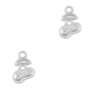 Stainless Steel - Rostfrei Stahl Anh&auml;nger Kirschen Silver