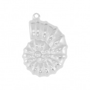 Stainless Steel - Rostfrei Stahl Anh&auml;nger Muschel Silver