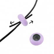 Smart-Stopperperlen Enamel 10x4mm Lilac purple