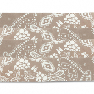Bandana-Set 4 Stück Taupe brown-white