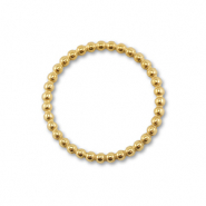 Stainless Steel - Rostfrei Stahl Schmuckzubehör Zwischenstück Rund Gold