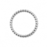 Stainless Steel - Rostfrei Stahl Schmuckzubehör Zwischenstück Rund Silver