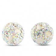 Bohemian-Perlen Rund White