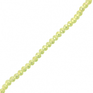Top Glas Facett Perlen 6x4mm rondellen Light green