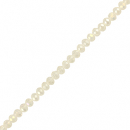 Top Glas Facett Perlen 6x4mm rondellen Transparent